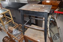 A 19th century oak stool, h55cm