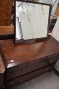 A Stag Minstrel dressing chest with adjustable mirror and arrangement of six drawers 71cm x 105cm