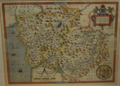 After Christopher Saxton (British 1540-1610) and by Remigius Hogenbergius (sculpt) (Dutch 1536-