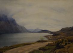 Local interest* William Heaton Cooper (British 1903-1995) watercolour 'Wastwater-Early Spring'