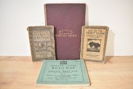 Folding Maps. Four titles: Bacon's New Commercial & Reference Chart of the British Isles (c.1910);