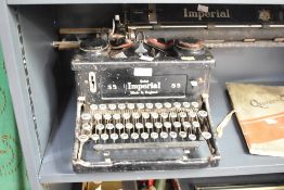 A vintage Imperial 55 'quiet' type writer