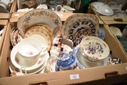 A selection of part dinner/tea services including a vintage Coalport 'John Rose' style (10), a Royal