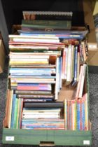 A carton of assorted childrens titles including Harry Potter, Spiderwick Chronicles and some vintage