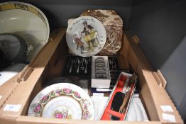 A cased set of twelve dessert forks and a cased set of fruit knives, a Wedgwood limited edition