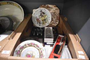 A cased set of twelve dessert forks and a cased set of fruit knives, a Wedgwood limited edition