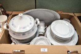 A Crown Ming 'Harmony' part dinner/tea service including plates, dishes, tureens, cups and