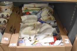 A very large selection of handkerchiefs including embroidered and silk examples sold along with a