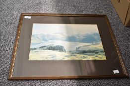 After W. Heaton Cooper (British) 'Ullswater Fell Gowbarrow Fell', watercolour print, 53cm x 44cm