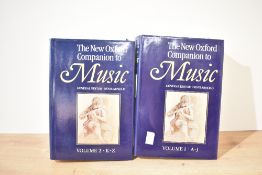 Music. Arnold, Denis - The New Oxford Companion to Music. Oxford University Press, 1983. In two