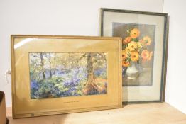 An assortment of six pictures and prints.