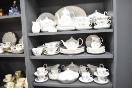 A extensive selection of Wedgwood Ice Rose pattern tea and dinner wares, to include two tureens,