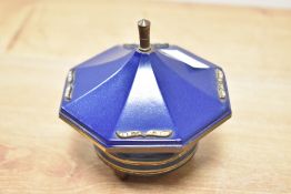 A decorative metal music box, h9.5cm