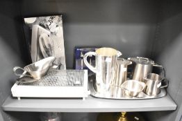 A selection of Old Hall stainless steel , boxed set of Oneida Frostfire teaspoons and foodwarmer