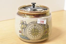 A Gray's Pottery tobacco jar, h13.5cm