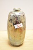 An attractive Royal Lancastrian lustre pottery vase, of ovoid form with short flared rim,