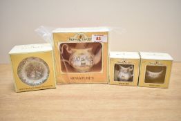 Four boxed Royal Doulton Brambly Hedge miniatures
