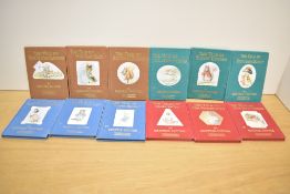 12 Beatrix Potter novels, to include The Tales of The Flopsy Bunnies and The Tale of Tom Kitten ect