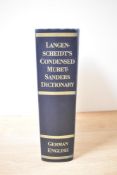 A Langenscheidt's Condensed MuretSanders Dictionary, h27cm