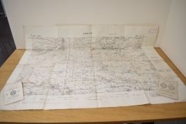 A vintage map of York, England, sold together with two comrade booklets
