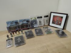 W Britains Blister Pack Figures, World War I, 17902 x2, 23011, 23013, 23014, Ceremonial