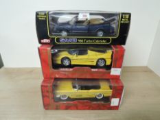 Mira & Anson 1:18 scale die-casts, Mira Golden Line 715226 Ferrari F50 (1995) & 715324 Buick Century