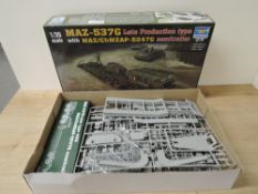 Trumpeter 1:35 scale Plastic unmade Kit, 00212 MAZ-537G Late Production Type with MAZ/ChMZAP-5247G