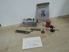 Stuart Models Small Steam Engine having single cylinder vertical piston, with instruction leaflet