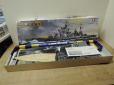 Tamiya 1:350 scale Plastic unmade Kit, 78010 British Battleship King George V, opened but appears