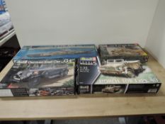 Revell mixed scale plastic kits, 1:144 scale 05078 German Submarine Type XXI with Interior, 1:35