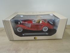 Steiff Bear, Modern Mohair Limited Edition Bear, 669699 Teddy in Mercedes Roadster, white tag