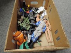 Modern Action Men Dolls and Accessories, 4 Dolls 1990's Hasbro, Guns, Clothing and Accessories