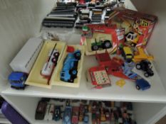 Playworn Britains Farm Vehicles and Accessories, 9519 Loadall, 9526 Deutz Tractor, both part