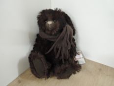 Cotswold Bear, Modern Mohair Limited Edition Bear, Cotswold Bear Co Marlowe 1/1 with swing tag