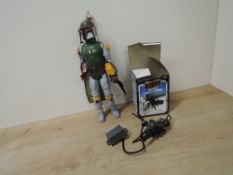 Star Wars Toys, Kenner 1979 12' Boba Fett Figure with accessories, Kenner 93450 Tri Pod Laser Cannon