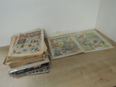 1970's and later Comics, Cheeky x5, Battle x9, Dandy x4, Fury x1, Cracker x1, Whizzer and Chips