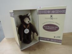 Steiff Bear, Modern Mohair Limited Edition Bear, 420078 Dicky Brown Bear 1935, white tag 003445/