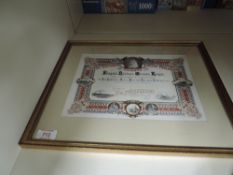 Queen Victoria Diamond Jubilee Procession Invertation, The Chairman & Directors of The London &