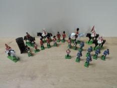 Britains, W Britains Lead Soldier Part Sets, Guards, On Horseback, Band Members etc, all loose, very
