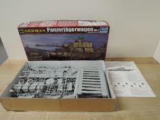 Trumpeter 1:35 scale Plastic unmade Kit, 00369 German Panzerjagerwagen Vol 2, opened but appears