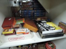 Vintage Games including, Magnon, C & S Products Backgammon, Monopoly, Mazzle, Various Card Games