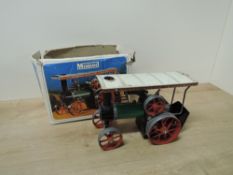 Mamod Live Steam Tractor TE1A, burner present, in original part box
