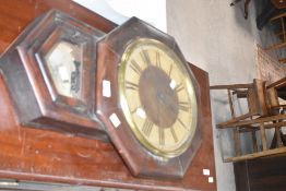 An American style wall clock, key named Ansonia