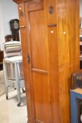 A Victorian mahogany narrow hall robe or similar, width approx. 75cm