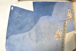 A modern Chinese rug, musical theme, 'Kantate Fun' , each approx. 143 x 72cm