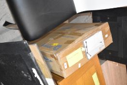 A modern flatpack bedside or office cabinet