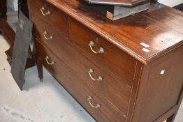 An Edwardian mahogany dressing table approx. 106cm
