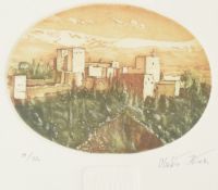 Ubaldo Hernandez (20th/21st century) a pair of limited edition prints 'Torre de la Vela' and '