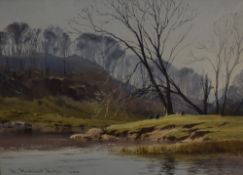 Local interest* Dennis Rothwell Bailey (British 1933-2023) watercolour 'River Brathay near