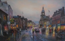 Local interest* Graham Twyford (British b.1946) colour print 'Kendal-Afternoon on Highgate' signed